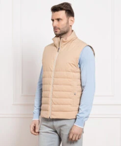 Peserico Beige Down Vest -Summer Fashion Clothing 00010b18 bbb9 4ee8 9583 3b1f38763856