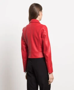 Dolce & Gabbana Red Leather Jacket -Summer Fashion Clothing 0030505e 2ff6 444b a009 6464b5abc7c0