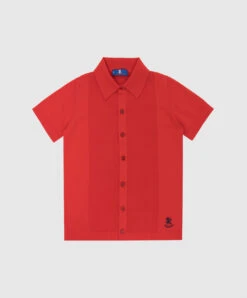 Children's Red Shirt With A Pattern
