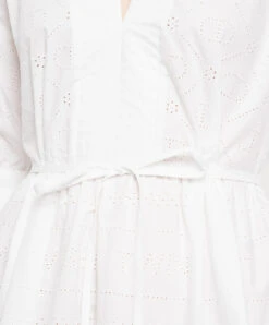 TWINSET White Dress With Embroidery -Summer Fashion Clothing 00d83870 9e65 4f1f 8f8c c045676cdc3f