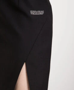 Off-White Black Mini Skirt With Logo Print -Summer Fashion Clothing 012d6000 2c92 49ed b546 3a45a51fd744