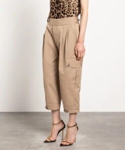 Dolce & Gabbana Brown Cropped Cargo -Summer Fashion Clothing 01823ddd 8f76 49a9 a642 511749ad2918