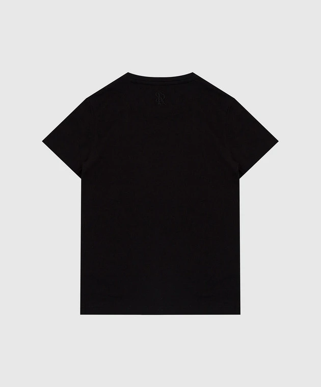 Children's Black T-shirt With Embroidery 2 Children's Black T-shirt With Embroidery - Image 2
