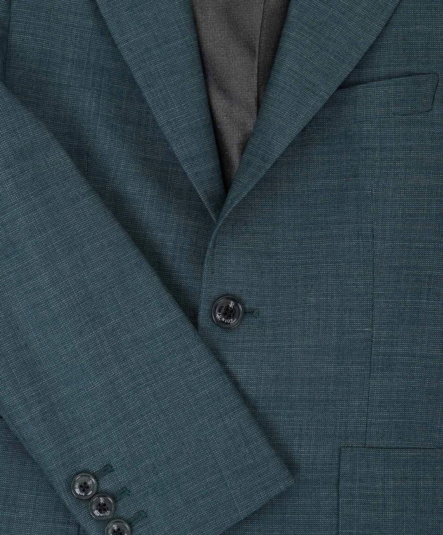 Children's Dark Green Wool And Silk Jacket 3 Children's Dark Green Wool And Silk Jacket - Image 3