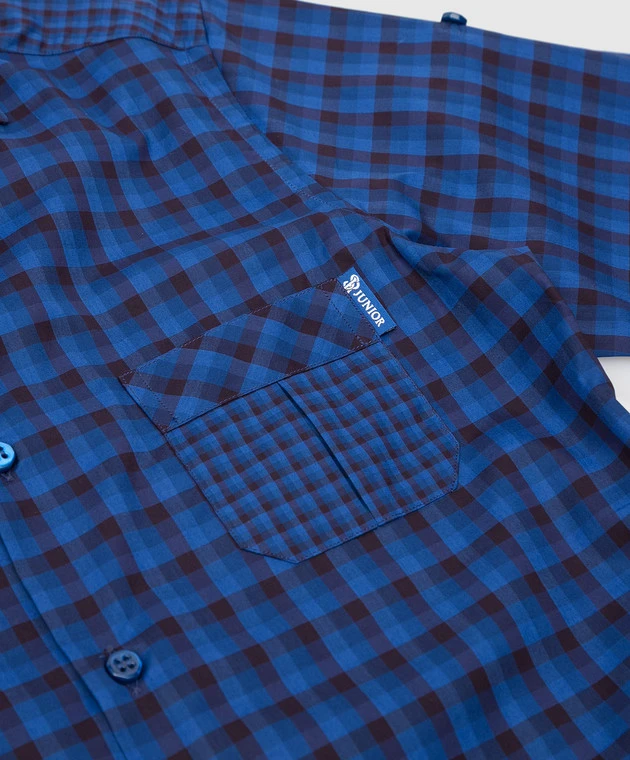 Children's Navy Check Shirt 3 Children's Navy Check Shirt - Image 3