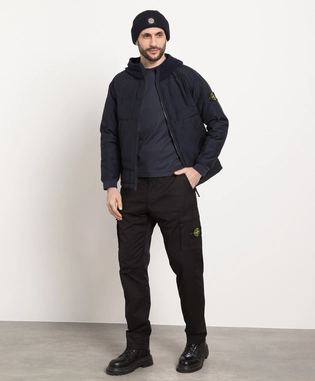 Stone Island Blue Jacket With Logo 2 Stone Island Blue Jacket With Logo - Image 2