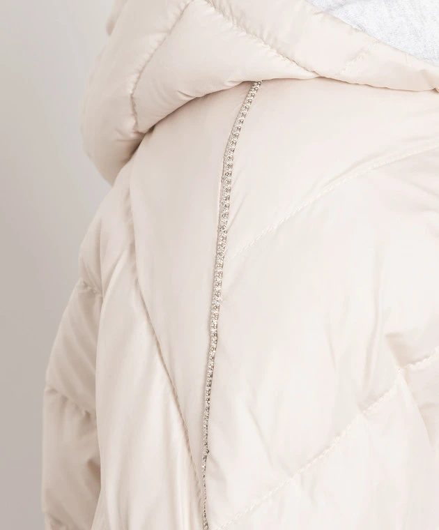 Peserico Beige Down Jacket With Monil Chain 5 Peserico Beige Down Jacket With Monil Chain - Image 5
