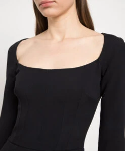 Dolce & Gabbana Black Midi Dress -Summer Fashion Clothing 037aab4f 12b8 4a14 b4f7 eeb14ee5e35e