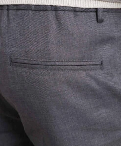 Peserico Gray Linen And Wool Chinos -Summer Fashion Clothing 039c631c b07e 4d69 9e5e eee32bbe88be