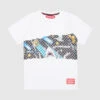 SPRAYGROUND Children's White T-shirt With Andre Tokio Bubble Print