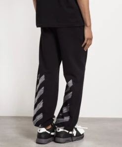 Off-White Black Joggers With Logo Embroidery -Summer Fashion Clothing 0722da4b f333 4711 9e91 ed22b44538d6