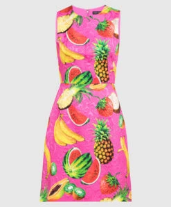 Dolce & Gabbana Pink Dress In A Print