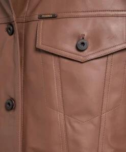 Peserico Brown Leather Jacket 9 Peserico Brown Leather Jacket -Summer Fashion Clothing 0a2c0192 b1ba 4afc b9a2 d76f512f939c