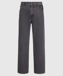 Gray Boyfriend Jeans With Cutouts