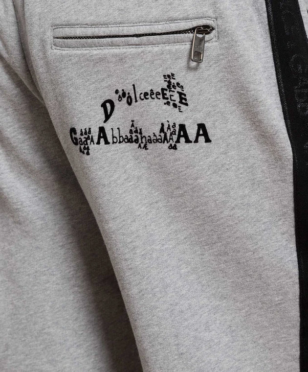 Dolce & Gabbana Gray Shorts With Branded Stripes 5 Dolce & Gabbana Gray Shorts With Branded Stripes - Image 5