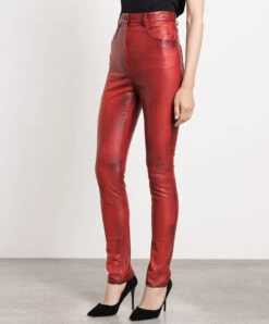 Dolce & Gabbana Red Leather Pants With A Gradient Effect 7 Dolce & Gabbana Red Leather Pants With A Gradient Effect -Summer Fashion Clothing 0da666c1 d570 4119 aee8 1417f19a5411