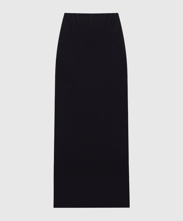 The Row Alania Black Midi Skirt 1 The Row Alania Black Midi Skirt