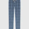 Blue Checked Pants