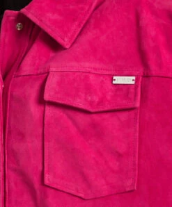 Pink Suede Jacket -Summer Fashion Clothing 106b9ec4 219e 40ae 87ab f7bbbe883384