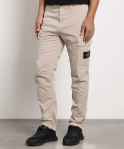 Stone Island Beige Cargo With Logo -Summer Fashion Clothing 1157623c 639f 48f5 babb 712542714feb