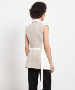 Victoria Beckham White Vest Off White -Summer Fashion Clothing 11b784a0 af17 499b b70d 01a5038360f5