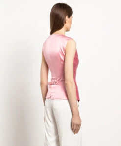 Dolce & Gabbana Pink Vest Made Of Silk 8 Dolce & Gabbana Pink Vest Made Of Silk -Summer Fashion Clothing 126fa82b 573b 4da2 9388 0e0e9beb8b2f