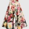 Dolce & Gabbana Midi Skirt Made Of Silk In A Floral Print