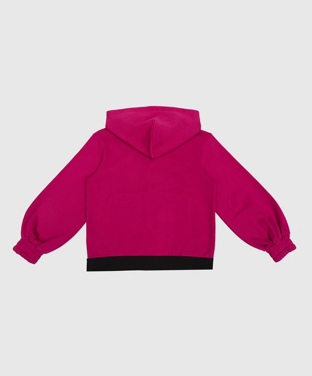 Dolce & Gabbana Children's Pink Sports Jacket With Logo Print 2 Dolce & Gabbana Children's Pink Sports Jacket With Logo Print - Image 2