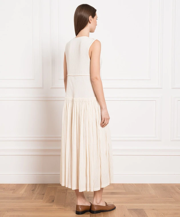 Jil Sander Beige Dress With Drapery 4 Jil Sander Beige Dress With Drapery - Image 4