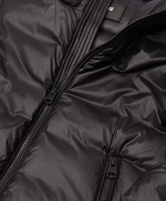 Mackage Vix Children's Black Down Jacket With Patch 3 Mackage Vix Children's Black Down Jacket With Patch - Image 3