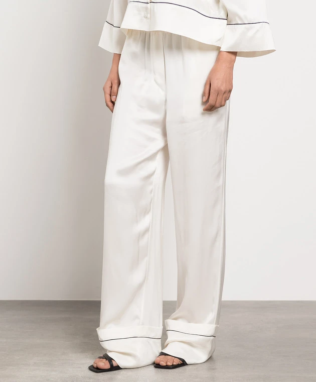 Off-White White Pants With A Branded Patch 3 Off-White White Pants With A Branded Patch - Image 3