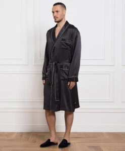 Black Robe Made Of Silk 7 Black Robe Made Of Silk -Summer Fashion Clothing 1898b0b9 1511 4650 a051 a0c17b827b45