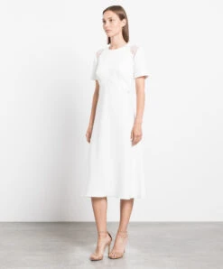 ERMANNO SCERVINO White Dress With Lace -Summer Fashion Clothing 1a129b5b dd72 4bc0 8c3f bd0917c09683