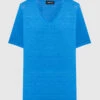 Blue Linen T-shirt