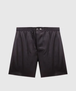 Black Silk Boxer Briefs