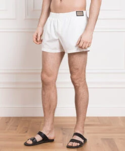 Dolce & Gabbana White Logo Swim Shorts 7 Dolce & Gabbana White Logo Swim Shorts -Summer Fashion Clothing 1b6c3786 4123 4772 9178 1c460306ab66
