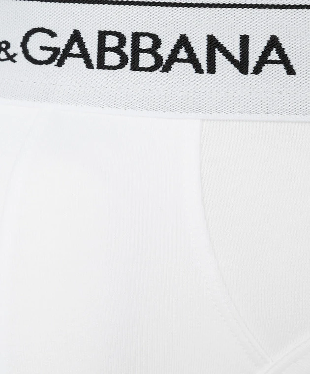 Dolce & Gabbana Set Of White Briefs With Logo 3 Dolce & Gabbana Set Of White Briefs With Logo - Image 3