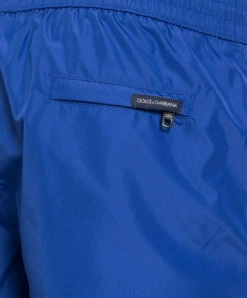 Dolce & Gabbana Blue Swim Shorts With Textured DG Logo -Summer Fashion Clothing 1c1e3f37 54a5 4ddd 9b69 547b6496bd99