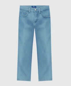 Baby Blue Jeans With Embroidery