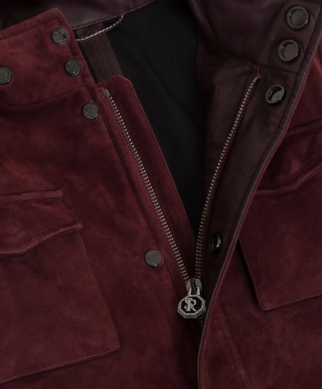 Children's Burgundy Suede Jacket 3 Children's Burgundy Suede Jacket - Image 3