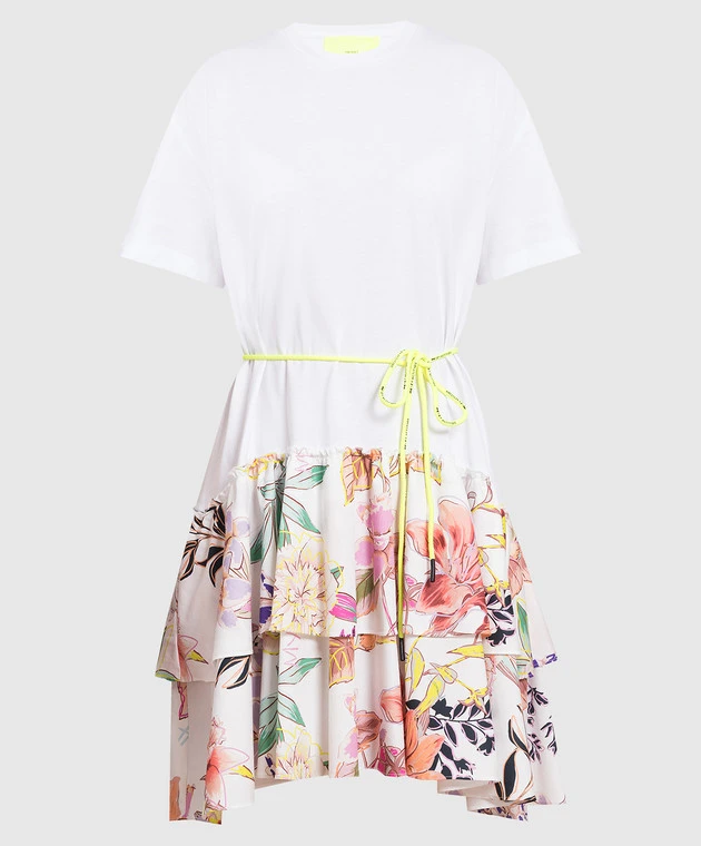 White Dress With Floral Print 1 White Dress With Floral Print