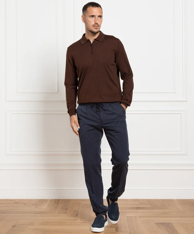 Blue Silk Pants 2 Blue Silk Pants - Image 2