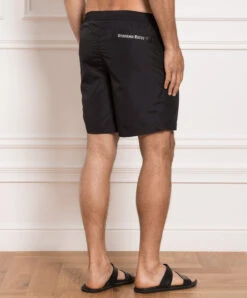 Black Swim Shorts With Logo Print -Summer Fashion Clothing 1f583913 ebcc 449d 8398 b71ea90bde89