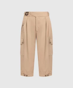 Dolce & Gabbana Brown Cropped Cargo