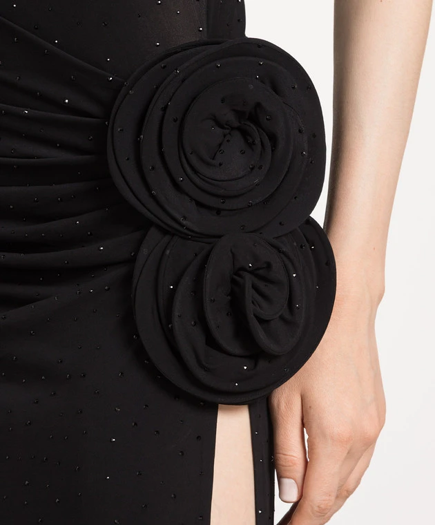 Magda Butrym Black Dress With Applique And Crystals 5 Magda Butrym Black Dress With Applique And Crystals - Image 5