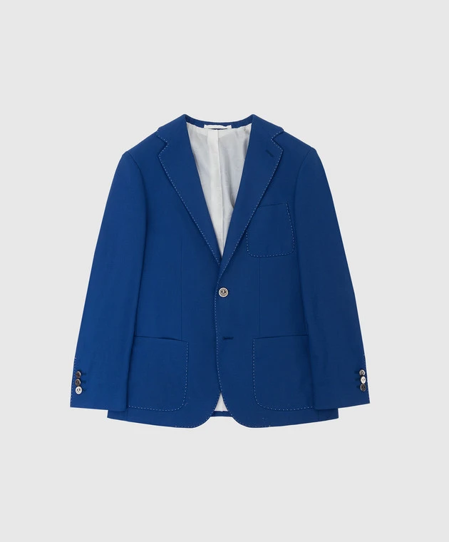 Children's Blue Wool Jacket 1 Children's Blue Wool Jacket