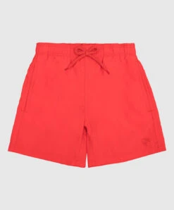 Vilebrequin Children's Red Jim Swimming Shorts With A Water-reactive Effect