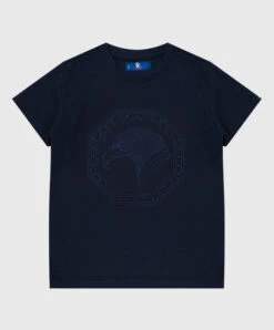 Children's Dark Blue T-shirt With An Emblem