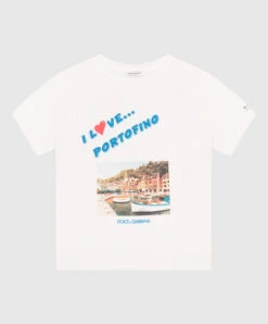 Dolce & Gabbana Children's White T-shirt With A Print