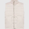 Kiton Beige Quilted Vest